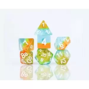 Image of Celestial Ocean Dusk Polyhedral Dice Set - Sirius Dice
