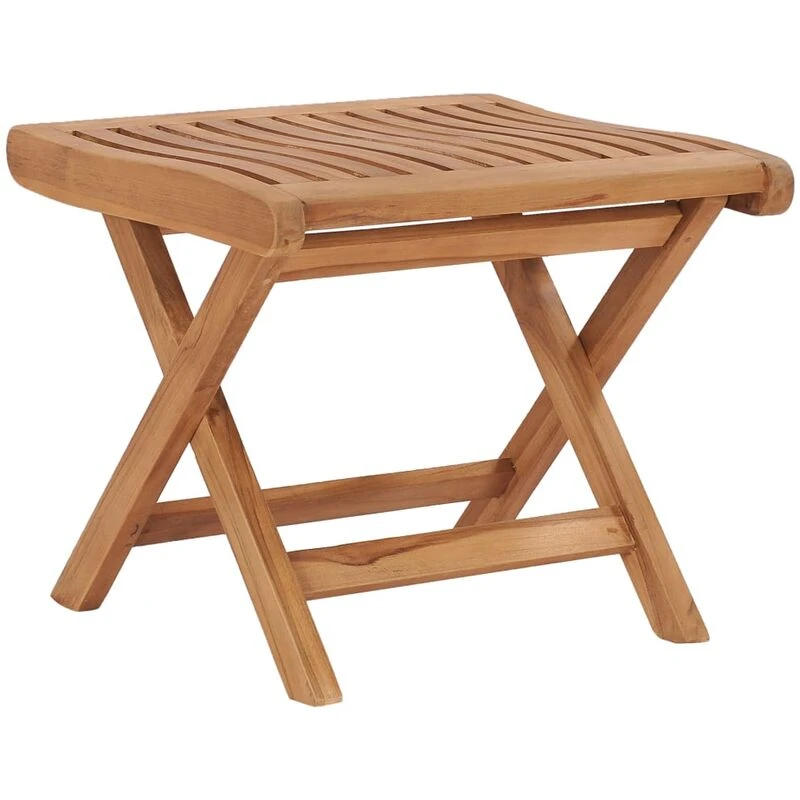 Image of VIDAXL Folding Footrest 46.5x49x41.5cm Solid Teak Wood vidaXL 48981