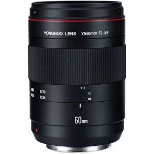 Image of Yongnuo YN 60mm f/2 Lens for Canon EF