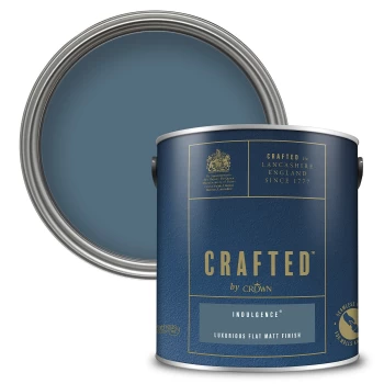 Image of CRAFTED by Crown Flat Matt Interior Wall, Ceiling and Wood Paint - Indulgence - 2.5L