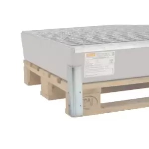 Image of CEMO Bolt-on corner bracket, for fastening to pallet, with screws, pack of 2
