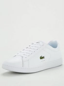 Image of Lacoste Carnaby Evo Trainers - White, Size 9, Men