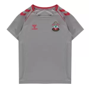 Image of Hummel Southampton FC Training T Shirt 2021 2022 Juniors - Grey