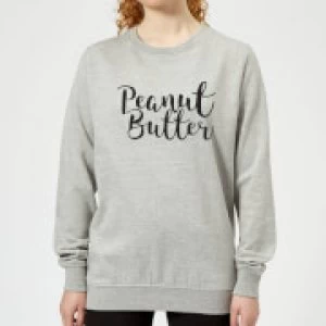 Image of Peanut Butter Womens Sweatshirt - Grey - 3XL