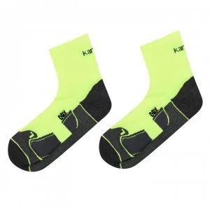 Image of Karrimor Dri Skin 2 Pack Running Socks Mens - Fluo Yellow