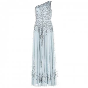 Image of Adrianna Papell One Shoulder Beaded Dress - HORIZON