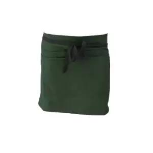 Image of Dennys Ladies Short Bar Apron (bottle Green)