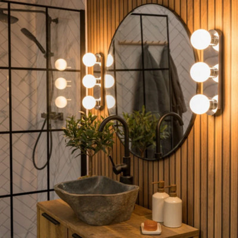 Image of ValueLights ValueLights Orbital 3 Way Bar Opal Glass IP44 Ceiling Light with Cool LED Bulbs in Silver Silver One Size Unisex 5059406036729