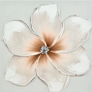 Image of Innova Hand-Painted 3D Canvas Champagne Petals - 40 x 40 cm