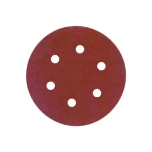 Image of Toolpak 150mm Sanding Discs, 80 Grit 6 Hole (10 Pack)