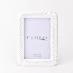 Image of Impressions Pearlised Twisted Resin Photo Frame 4" x 6"