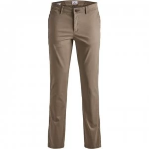 Image of Jack and Jones Slim Stretch Chino Trousers - Beige