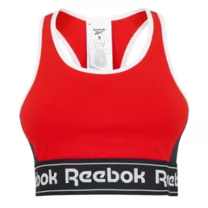 Image of Reebok Linear Logo Sports Bra Ladies - Red
