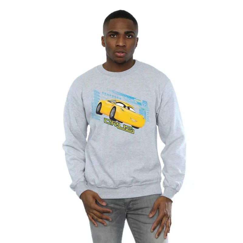 Image of Disney Men Cars Cruz Ramirez Sweatshirt in Grey Size: Small Grey S Male 5057245925501