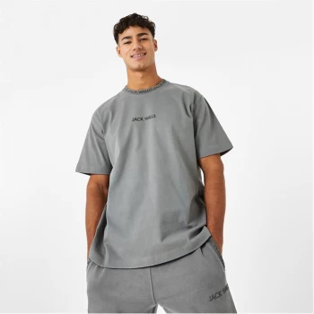 Image of Jack Wills Jacquard T-Shirt - Washed Khaki