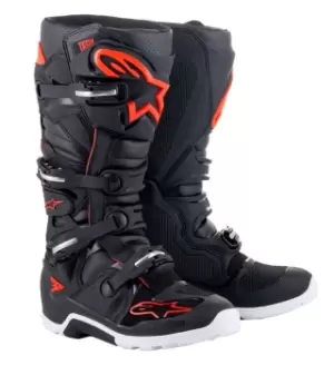Image of Alpinestars Tech 7 Enduro Black Red Fluo US 8