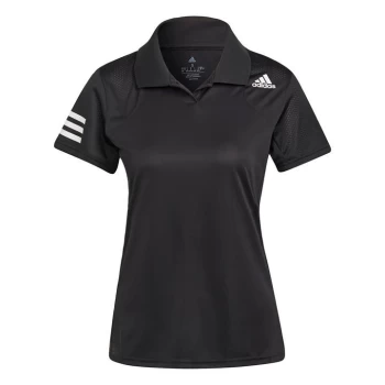 Image of adidas Club Tennis Polo Shirt Womens - Black / White / White