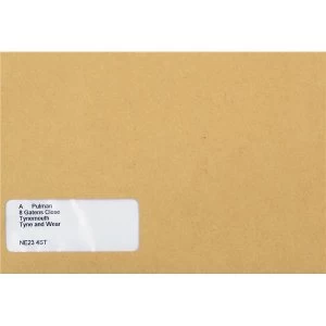 Image of Sage SE47 140mm x 220mm Compatible Wage Envelopes 90gm2 Self Seal Manilla with Window 1 x Pack of 1000