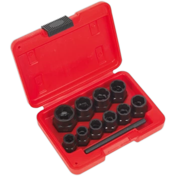 Image of Sealey 10 Piece 3/8" Drive Bolt Extractor Set 3/8"