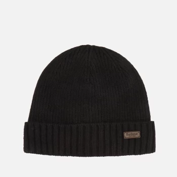 Image of Barbour Mens Carlton Beanie Hat - Black