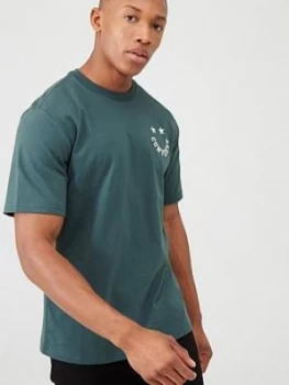 Image of Converse Happy Face Graphic Tee - Grey