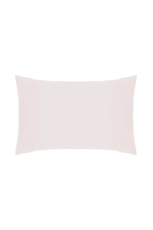 Image of Belledorm Easy Care 200 Thread Count Cotton Polyester Percale Housewife Pillowcase in Light Pink Light Pink Unisex