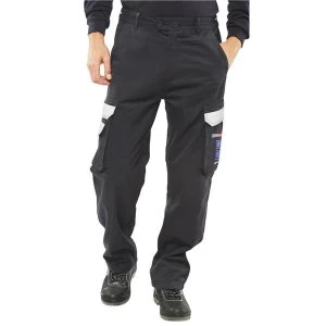 Image of Click Arc Flash Trousers Fire Retardant Navy Blue 32 Tall Ref