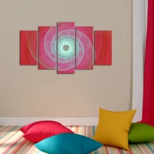 Image of 5ABSMDF-17 Multicolor Decorative MDF Painting (5 Pieces)