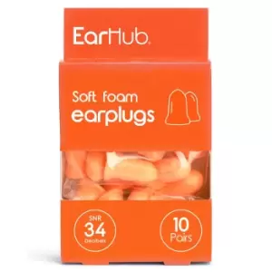 Image of Earhub Premium Soft Orange Foam Earplugs