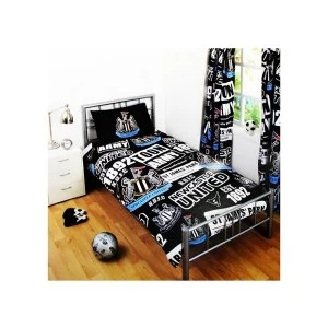 Image of Newcastle United Patch Single Duvet and Pillow Case