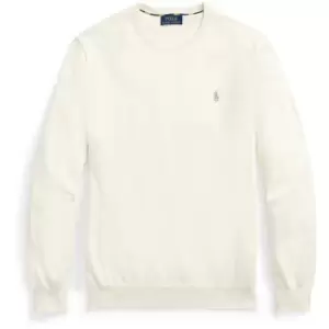 Image of POLO RALPH LAUREN Pima Crew Neck Sweatshirt - Cream