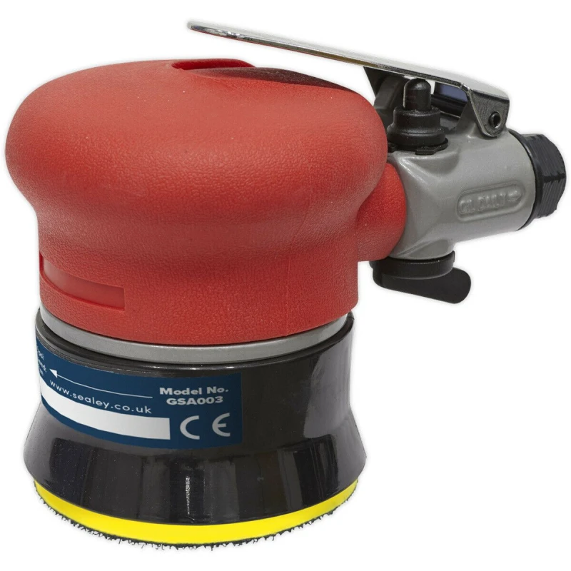 Image of Loops 75mm AIR Orbital Palm Sander - 1/4" BSP - Variable Speed Hook & Loop Backing Pad Multi
