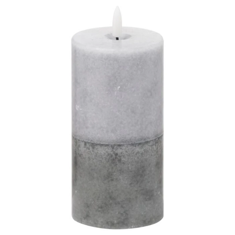 Image of Luxe Collection Natural Glow 3x6 Stone LED Candle
