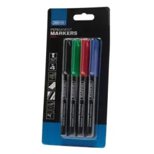Image of Draper Marker Pens, Multicoloured (Pack of 4)