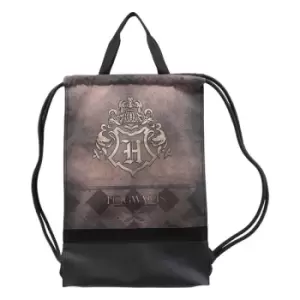Image of Harry Potter Drawstring Bag Hogwarts Logo