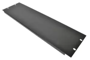Image of 3 U 19" Blank Rack Panel With Black Finish