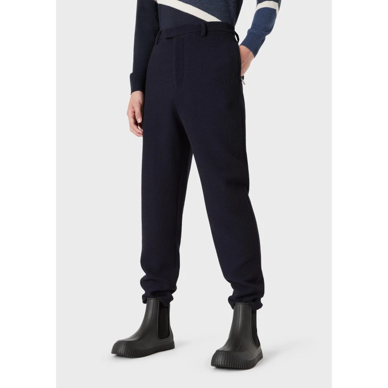 Image of Emporio Armani Casual Trousers - Blue Blue XS