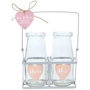 Image of His & Hers Glass Bottle Set