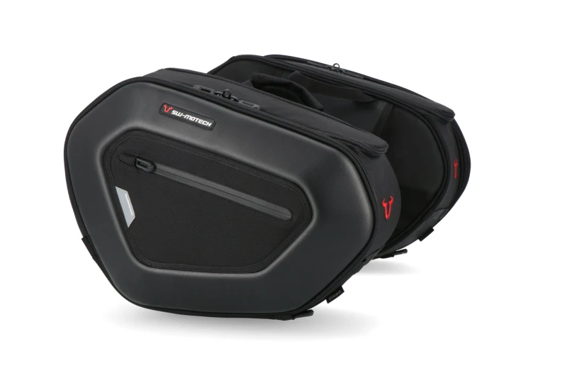 Image of SW-Motech PRO BLAZE saddlebag set - Black. Honda NC700 (11-14) / NC750 (14-).