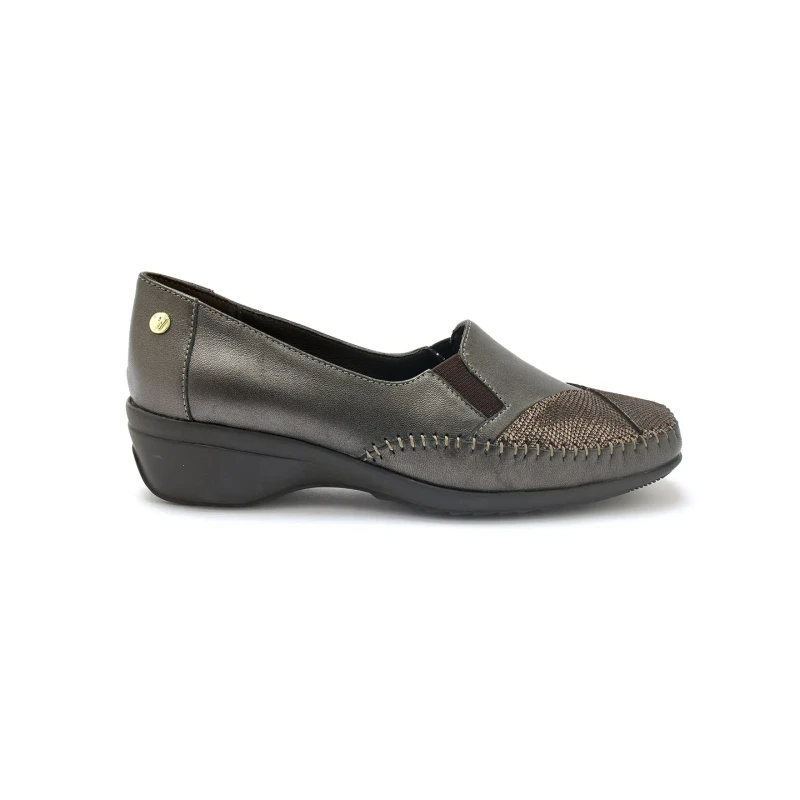 Image of Pediconfort Ultra soft leather slip-on loafers For Her Pediconfort Marron Female 38