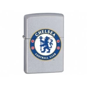 Image of Zippo Chelsea FC New Satin Chrome Windproof Lighter
