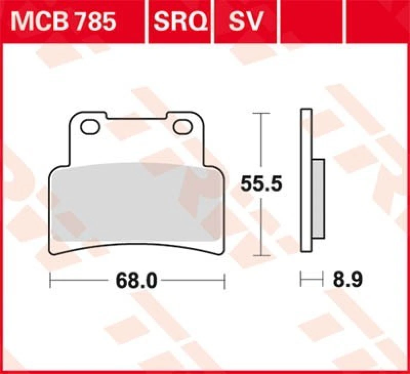 Image of TRW Lucas Brake pad MCB785