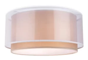 Image of Chicago 3 Light Flush Light Taupe, E27