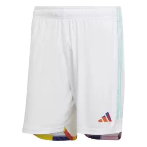 Image of adidas Belgium Away Shorts 2022 2023 Adults - White