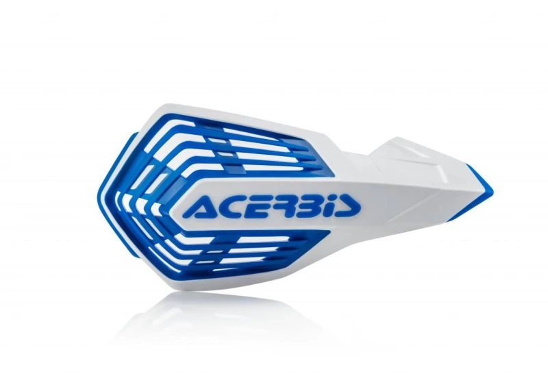 Image of 0024296.232 - Acerbis X-Future Hand Guards - White/ Blue 0024296.232