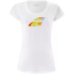 Image of Babolat Exercise Big Flag Tee - White