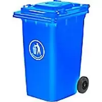 Image of GPC Wheeled Bin LWB240Y_GR 240 L 100 x 75 x 59cm Green