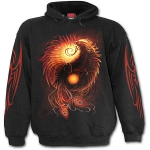 Image of Phoenix Arisen Mens Small Hoodie - Black