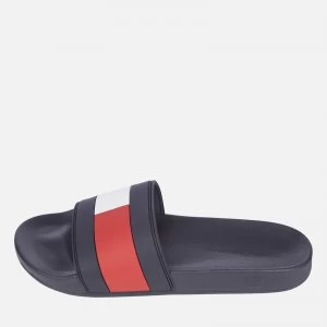 Image of Tommy Hilfiger Mens Essential Flag Pool Slide Sandals - Desert Sky - UK 9