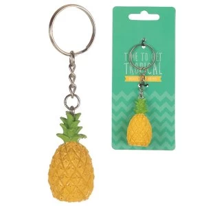 Image of Pineapple Tropical Keyring